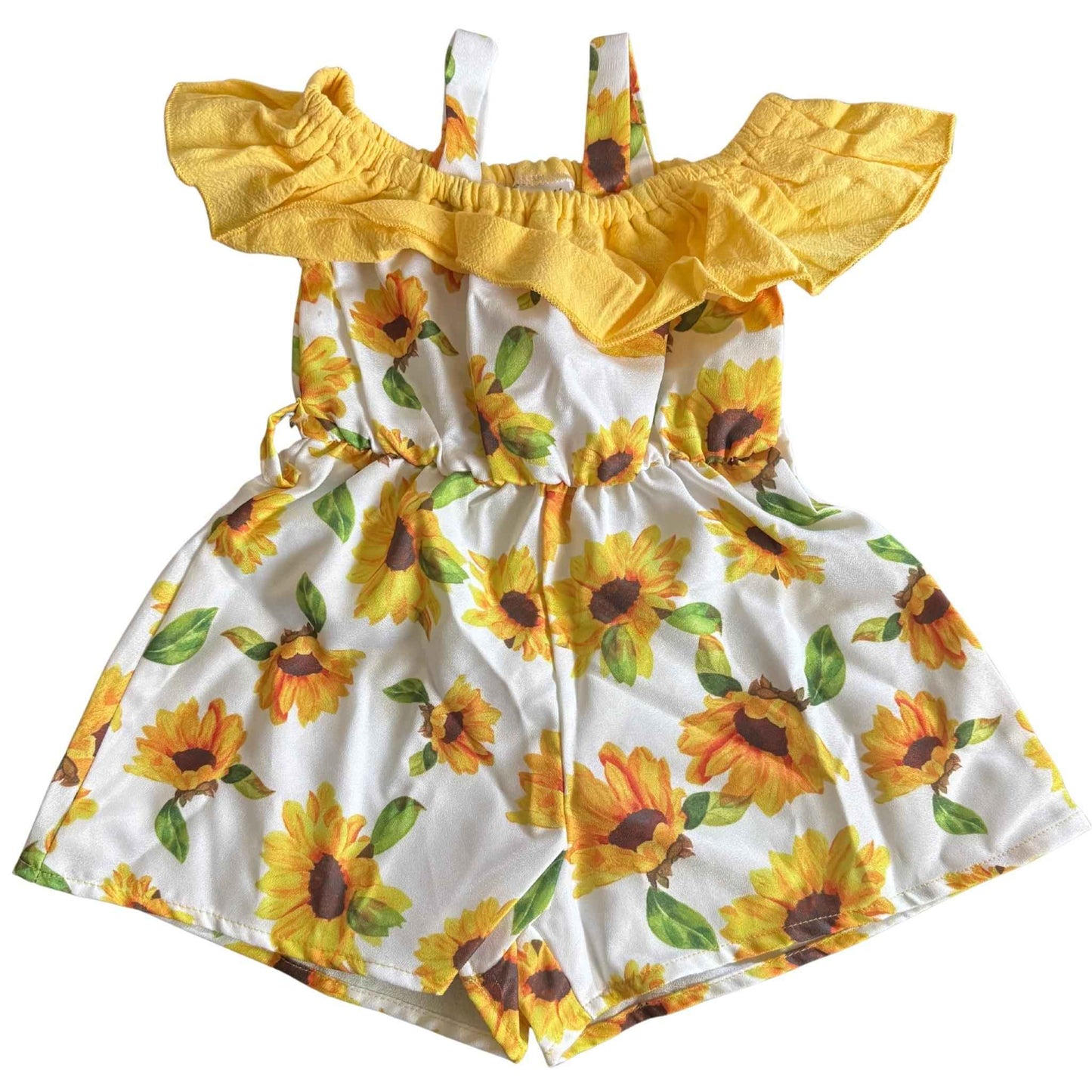 Sunflower Bowknot Jumpsuit