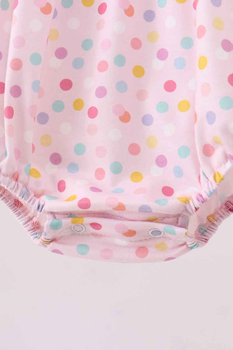 Purple birthday embroidery bubble Outfit
