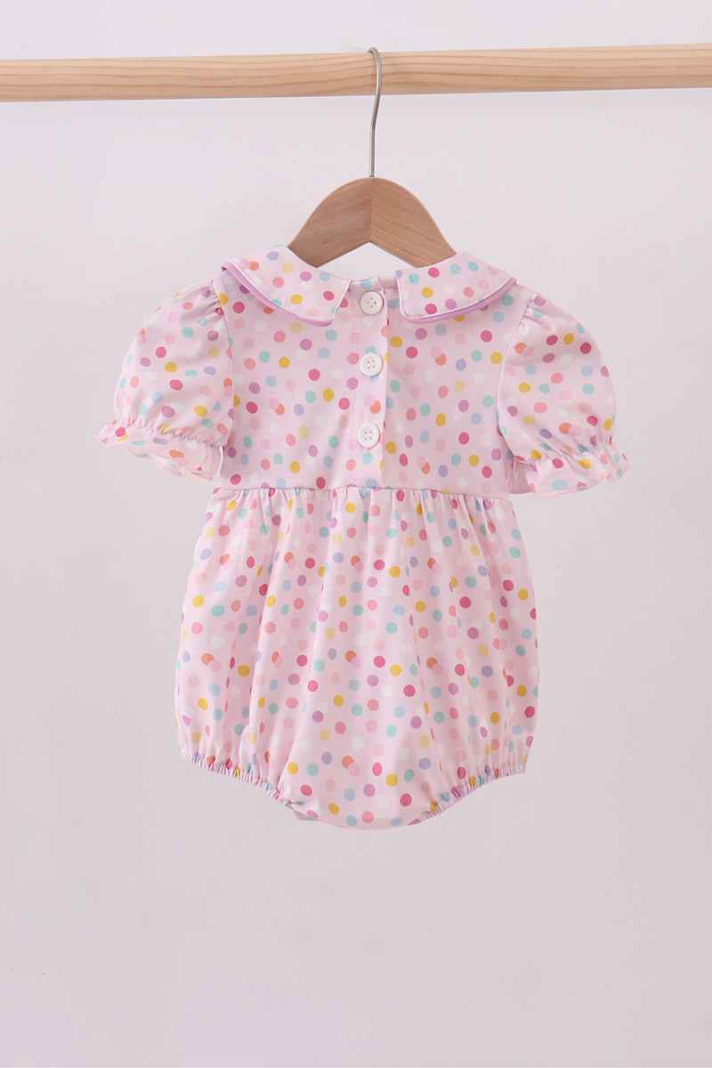Purple birthday embroidery bubble Outfit