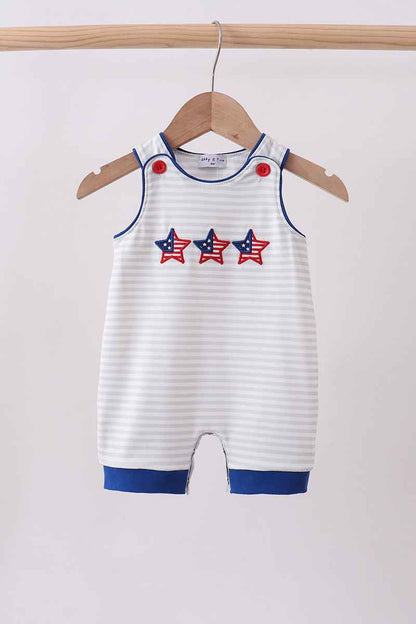 Navy bow applique stripe jonjon