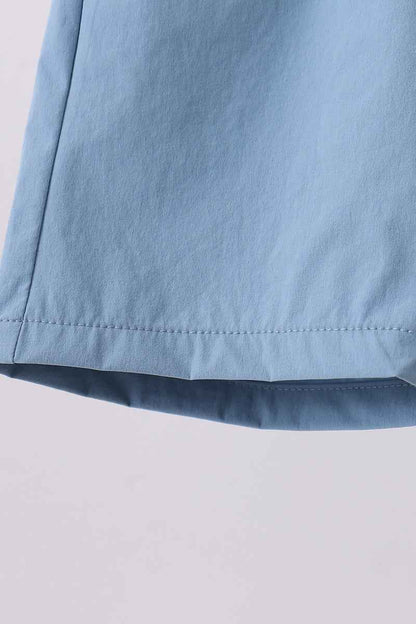 Dusty blue pocket performance shorts