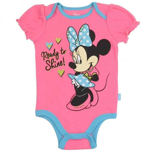 Minnie Ready To Shine Pink Onesie
