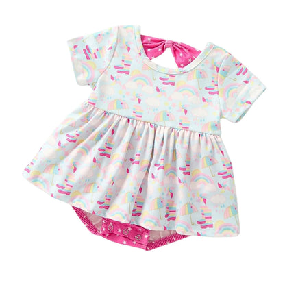 Rainbow Showers Girls Romper