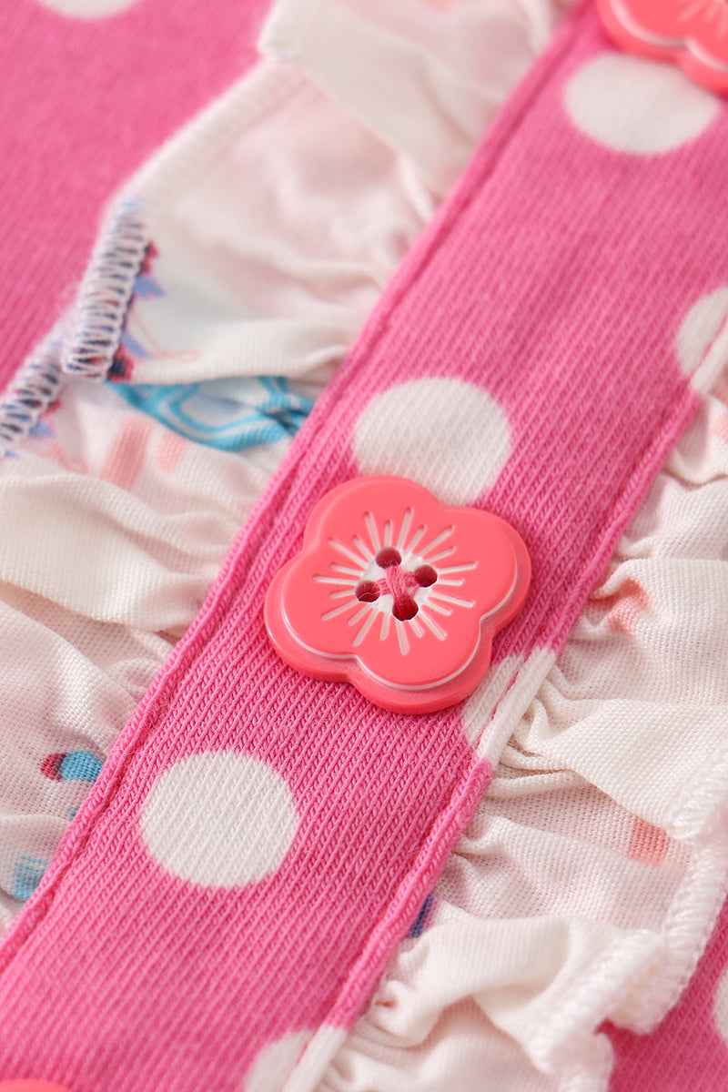balcony pink dot dress