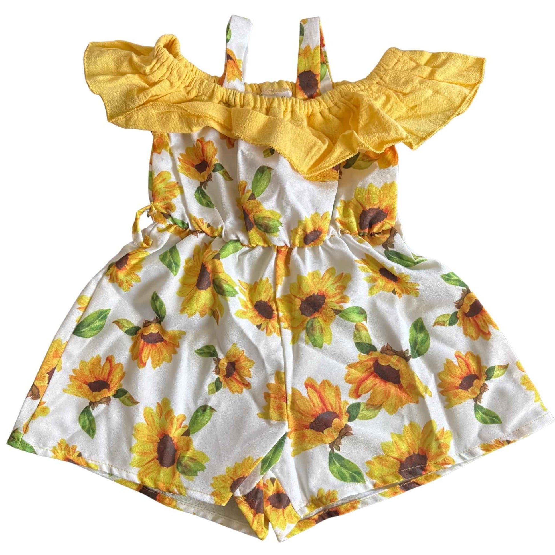 Sunflower Bowknot Jumpsuit