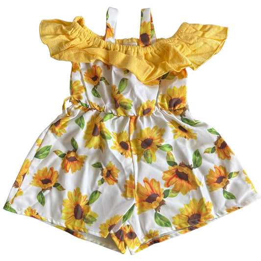 Sunflower Bowknot Jumpsuit