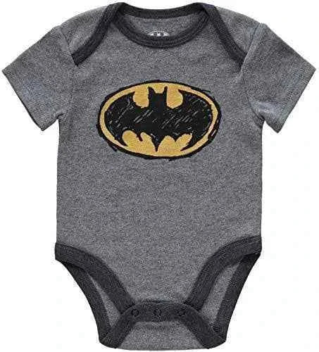 Batman Boys' 3-Pack Bodysuit Set