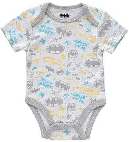 Batman Boys' 3-Pack Bodysuit Set
